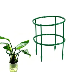Plastic plant support cage green garden stake for climbing flowers potted plants and vegetables