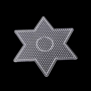 Piastra per perline da stirare trasparente stella per 5mm perline fusibili fai da te