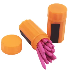 Outdoor survival winddichte lucifers met oranje kunststof etui voor noodgevallen kamp.