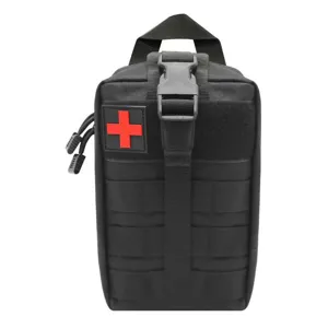 Borsa medica tattica MOLLE borsa di pronto soccorso militare attrezzatura nera