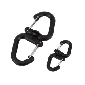 360 graden draaibare dubbele karabijnhaak draagbare outdoor camping rugzak clip