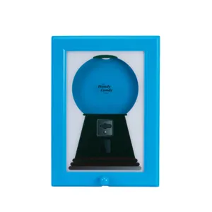 Cadre photo mural bleu distributeur de bonbons créatif boîte de rangement de bureau douce