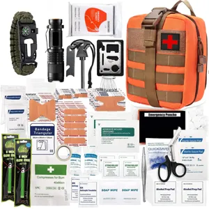Kit de survie d'urgence équipement de camping en plein air sac de premiers secours tactique.