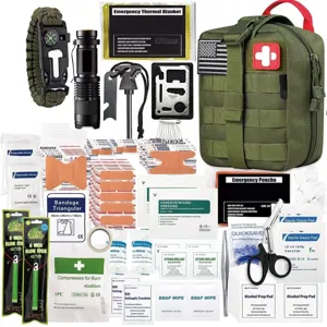 Kit de premiers secours tactique de survie en plein air pour camping et urgence