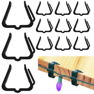 Crochets de lumière de toit de Noël et clips de pont pour suspension extérieure de vacances.