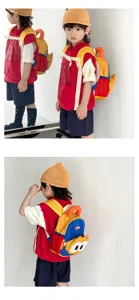 Cute kids backpack lightweight toddler school bag for kindergarten boys and girls colorful design