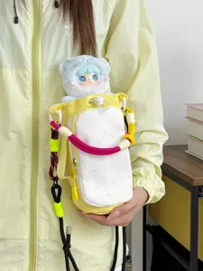 Korean style dopamine color drawstring crossbody phone bag and cute water cup bag for girls.