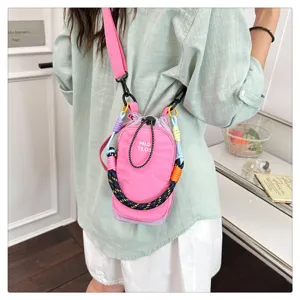 Colorblock braided crossbody bag mini phone bag outdoor fashion shoulder bag for stylish women