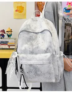 Zaino scolastico con stampa a stelle casuale da viaggio per studenti borsa elegante