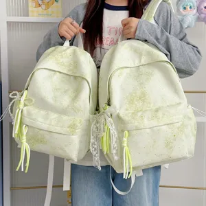 Zaino casual carino con stampa di stelle per studenti e adolescenti, borsa da viaggio.