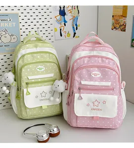 Süßer Sternen Print Schüler Rucksack große Kapazität koreanischer Stil Schultasche