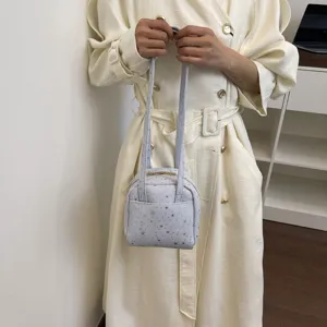 Μικρή casual τσάντα ώμου για γυναίκες με μοτίβο αστεριών, κομψή καθημερινή γυναικεία τσάντα.