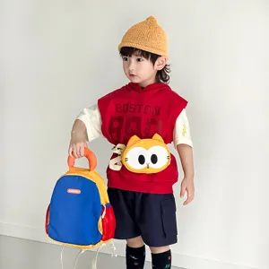 Cute kindergarten school bag for toddler boys and girls, lightweight outdoor children backpack.