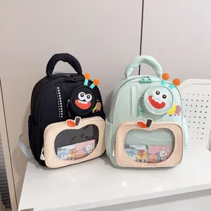 Cute cartoon kids school bag, lightweight daily backpack for kindergarten boys and girls.