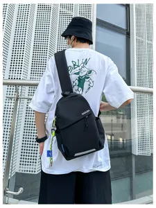 Sac à bandoulière homme léger sac à dos crossbody pour vélo voyage quotidien et loisir