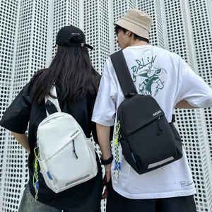 Unisex Leichte Nylon Brusttasche Casual Wasserdichte Crossbody Umhängetasche Outdoor Sport Reisen Kleiner Rucksack