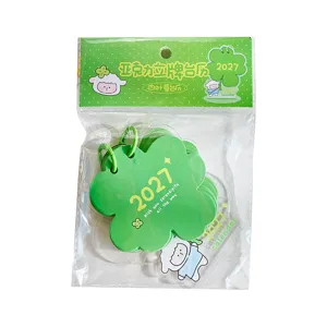 2027 Acrylic Standing Calendar Cute Clover Desktop Decoration Gift Planner Stationery