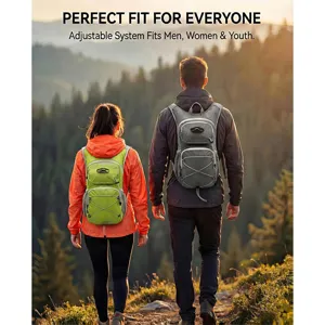 Hiking hydration backpack for men and women outdoor cycling sports lightweight design.