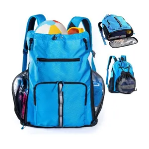 Grote Capaciteit Reizen Strand Rugzak Waterdicht Trekkoord Sport Gym Tas Voor Zwemmen Basketbal Unisex Polyester