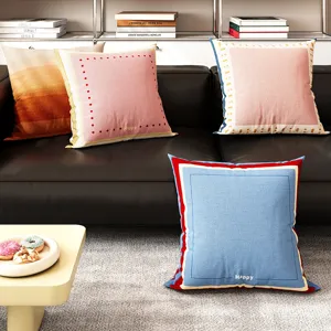 Dopamin Geometrischer Rahmen Zierkissen Weich Plüsch Sofa Kissenbezug Büro Auto Dekoratives Kissen Mit Und Ohne Füllung