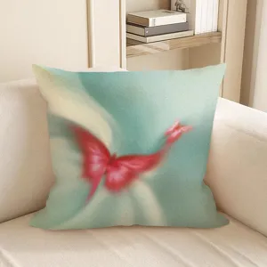 Stilvolles Schmetterling Deko-Kissen im INS-Stil für gemütliches Wohnzimmer Sofa.