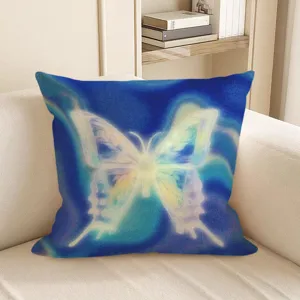 Dekoratives Zierkissen Kissenbezug Ins Stil Schmetterling Muster Wohnzimmer Sofa Schlafzimmer Kissenbezug