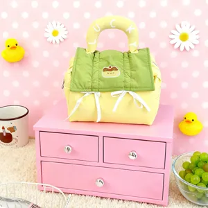 Cute dopamine cosmetic bag large capacity travel toiletry handbag portable storage bag detail