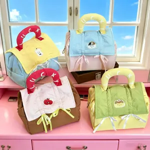 Dopamine cosmetic bag large capacity cute cartoon travel wash portable storage tote bag for women