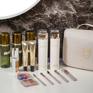 Grande trousse de maquillage suspendue imperméable de voyage pour femme multi-poches