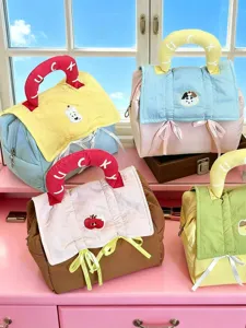 Dopamine cosmetic bag large capacity cute cartoon travel wash portable storage handbag