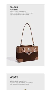 Borsa a tracolla di lusso in pelle martellata con silhouette strutturata e dettagli eleganti.