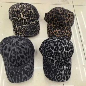 Women leopard print baseball cap fashion trendy casual outdoor sun hat versatile streetwear
