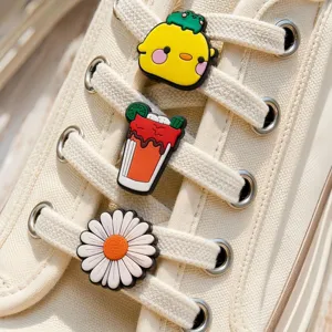 Jolis clips de lacets de dessin animé pour chaussures décoratifs boucles accessoires