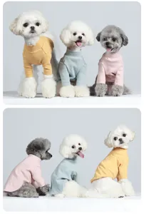 Vestiti per animali domestici cane cotone collo alto maglione caldo inverno cucciolo abbigliamento
