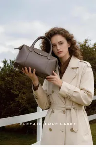 Genuine leather top layer cowhide handbag, stylish shoulder crossbody bag for women.