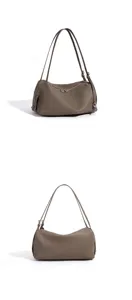 Hochwertige Umhängetasche aus echtem Leder, stilvolle Damen Handtasche für Alltag.