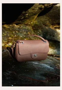 Genuine leather women shoulder crossbody bag top cowhide fashion commuter casual underarm bag