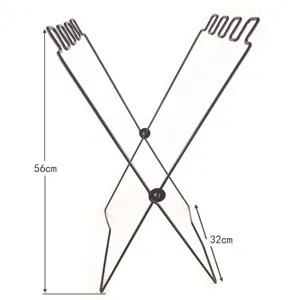 Soporte Plegable Portátil para Bolsas de Basura Cocina Exterior Camping Soporte de Hierro Organizador Doméstico