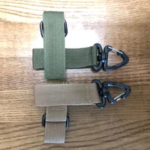 Cinturino per guanti tattico moschettone in nylon multiuso stoccaggio attrezzatura esterna.