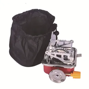 Tragbarer Faltbarer Camping Gashoch Mini Outdoor Wandern Rucksackreisen Picknick Kochgeschirr Brenner Mit Aufbewahrungstasche