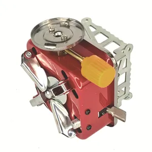 Tragbarer klappbarer Mini Camping Gaskocher Outdoor Wandern Picknick leichtes Kochergerät.