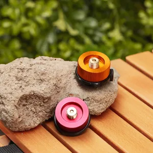 Outdoor Camping Portable Gas Stove Adapter Burner Head Aluminum Alloy Camping Cookware Stove Connector Accessories