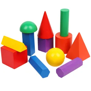 Holz Stereometrische Geometrie Modellset Pädagogische Lernbausteine Mathematische Lehrmittel Für Kinder Spielzeug