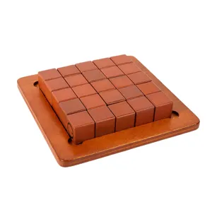 Holz Brettspiel Lernspielzeug für Kinder und Erwachsene, Tisch Puzzle Logikspiel Set.