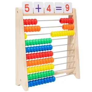 Hölzerner Kinder Mathe Rechenrahmen Zählrahmen Lernspielzeug für frühkindliche Bildung