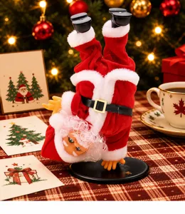 Elektrischer breakdance Weihnachtsmann Puppe Weihnachtsspielzeug Musik Feiertag Geschenk Dekoration