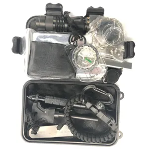Noodhulp survival uitrusting set, multifunctionele buiten tactische gereedschapset.
