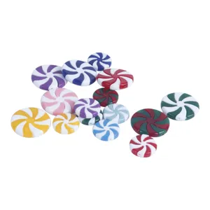 Colorful swirl candy resin beads, perfect for DIY handmade crafts and fashion accessories detail.