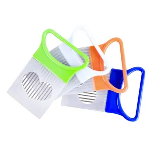 Stainless Steel Onion Holder Slicer Meat Tenderizer Vegetable Guard Ergonomic Plastic Handle Kitchen Cooking Tool