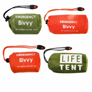 Portable Outdoor Emergency Tent Survival Bivvy Bag Waterproof Sleeping Bag Thermal Blanket